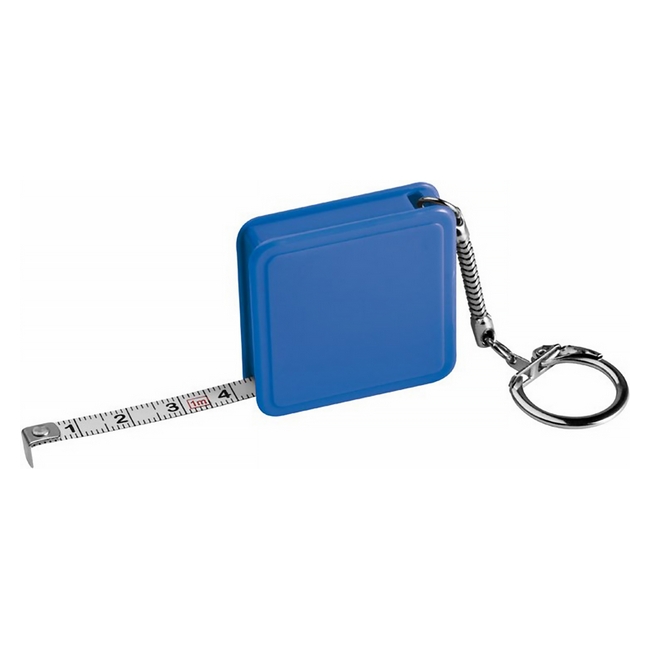 11855-04-01 Рулетка-брелок у пластиковому корпусі, сталева стрічка з кільцем з карабіном для ключів. Колір на вибір . Тамподрук на корпусі. Ціна вказана за одиницю .
