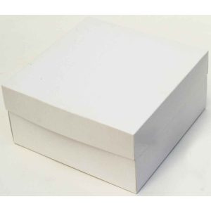 Коробка конструкції кришка/дно. Розміром 200 х 200 х 100 мм ( Д*Ш*В). Коробка подарункова із білого крейдованого паперу -250 г/м2 . Наліпка із самооклеючого паперу , друк із однієї сторони та ламінація. Ціна вказана за одиницю.